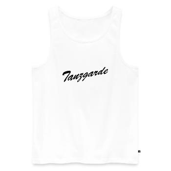 Tanzgarde - Männer Premium Bio Tank Top - Weiß - Vorne - AI Model Male 178 light (178cm)
