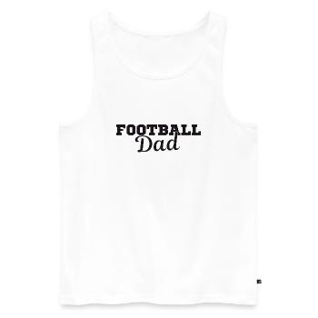 Fußball Papa Geschenk T-Shirt Papa Fußballer - Männer Premium Bio Tank Top - Weiß - Vorne - Michal (187cm)