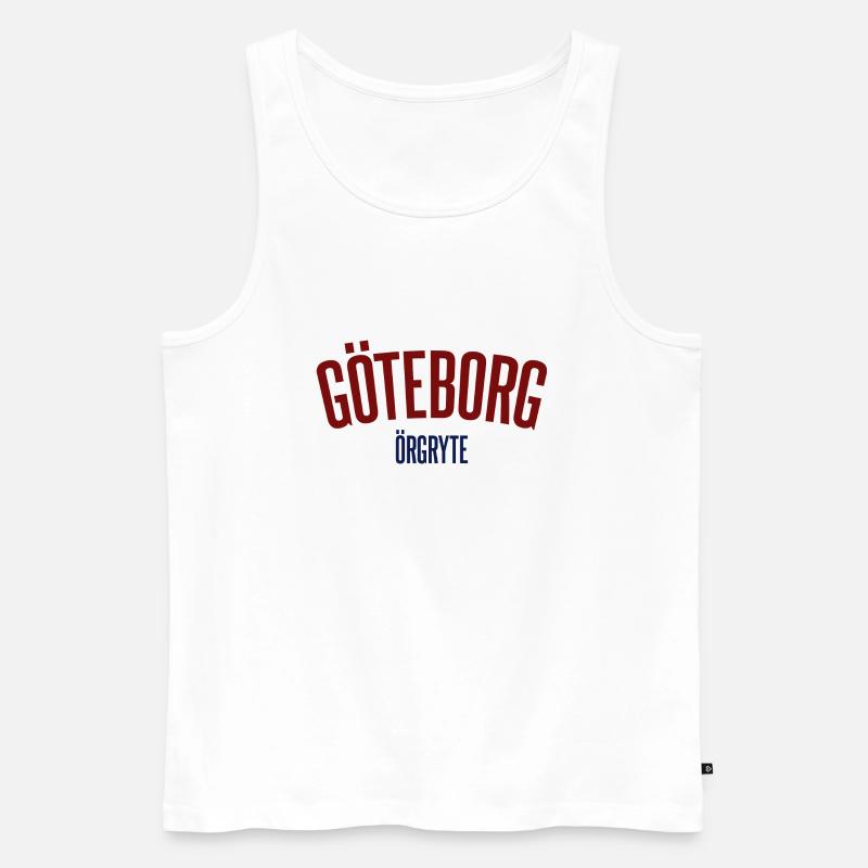 Göteborg Örgryte - Männer Premium Bio Tank Top - Weiß