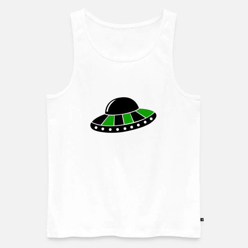 ufo - Männer Premium Bio Tank Top - Weiß