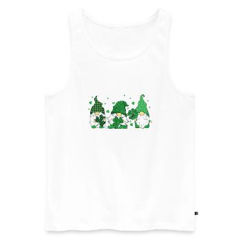 Leprechauns - St Patrick’s Day St Patty’s - Débardeur bio Premium Homme - blanc - Devant - Michal (187cm)