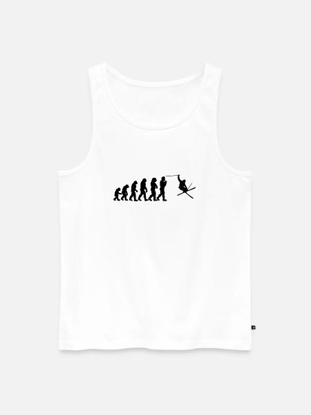 Ski Evolution - Débardeur bio Premium Homme - blanc
