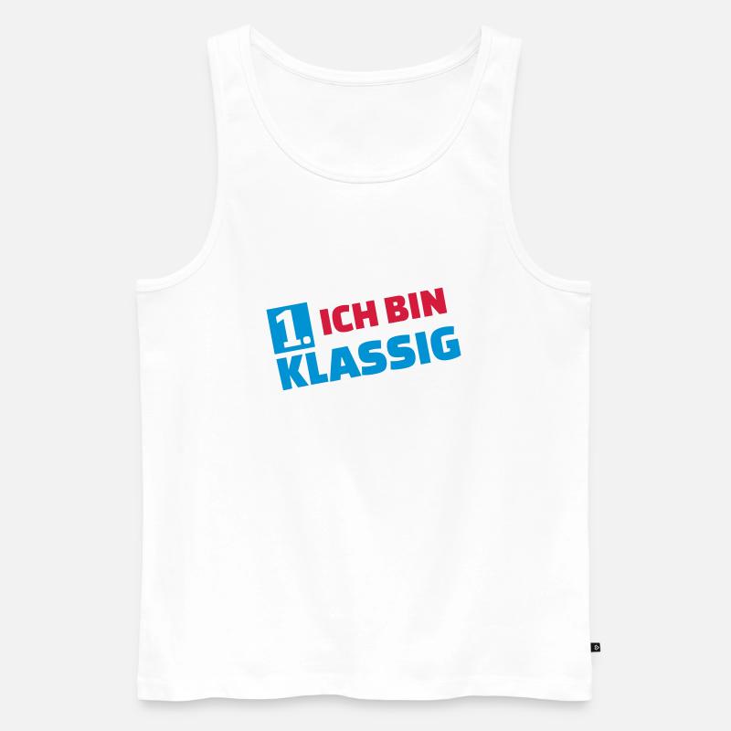 Erstklassig - Männer Premium Bio Tank Top - Weiß