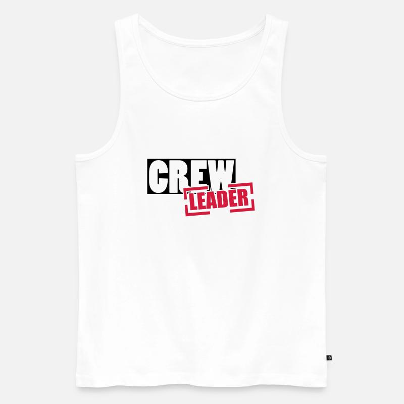 crew - Männer Premium Bio Tank Top - Weiß