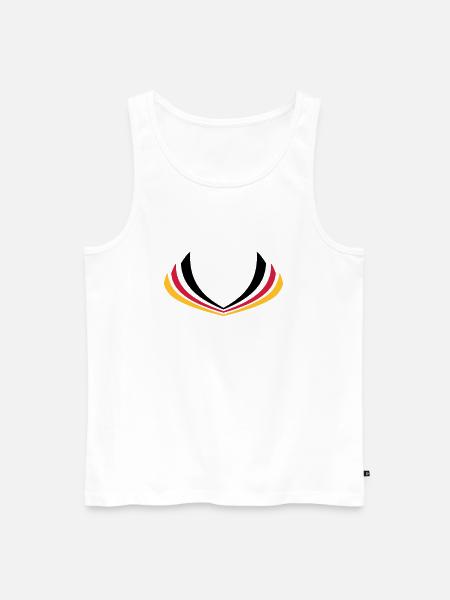 Germany stripe flag - Men's Premium Organic Tank Top - white