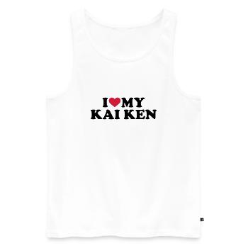 Kai Ken - Männer Premium Bio Tank Top - Weiß - Vorne - AI Model Male 178 light (178cm)
