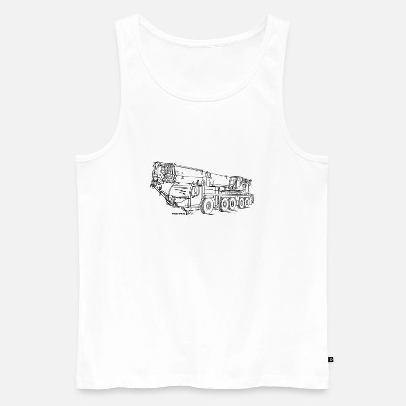 LTM1250 5 1 dunkel - Männer Premium Bio Tank Top - Weiß