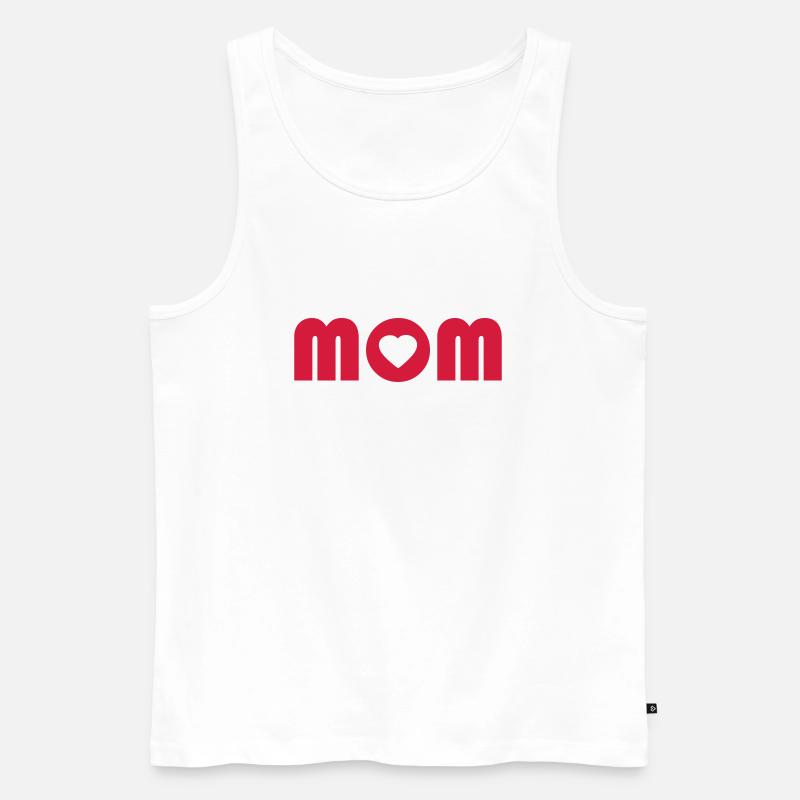 mom - Männer Premium Bio Tank Top - Weiß