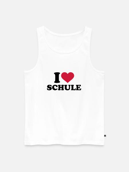 Schule - Männer Premium Bio Tank Top - Weiß