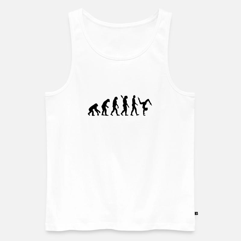 Évolution Gymnastique - Débardeur bio Premium Homme - blanc