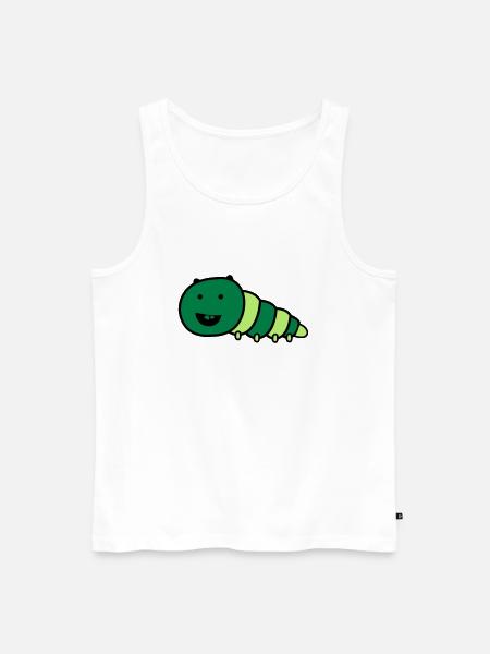 lustige_raupe - Men's Premium Organic Tank Top - white