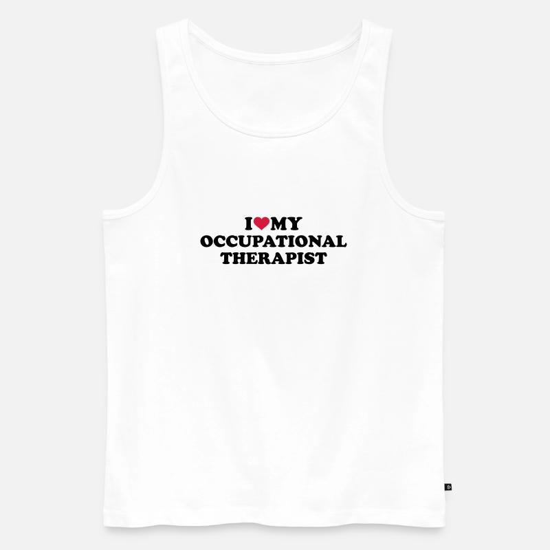 Ergotherapeut - Männer Premium Bio Tank Top - Weiß