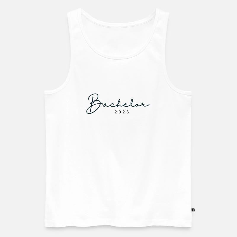 Bachelor Abschluss 2023 - Männer Premium Bio Tank Top - Weiß