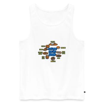 Philippines Filipino Flag Pride I Gift - Men's Premium Organic Tank Top - white - Front - Michal (187cm)