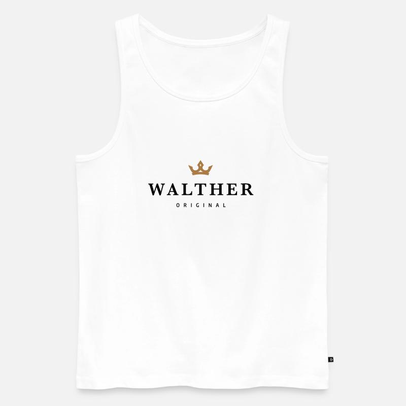 Walther - Männer Premium Bio Tank Top - Weiß
