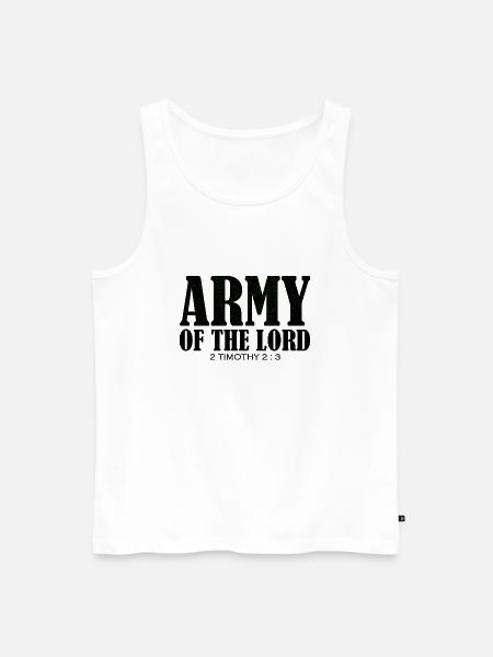 Armee des Herrn - Männer Premium Bio Tank Top - Weiß