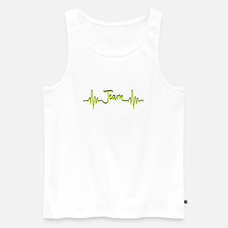 team 2 - Männer Premium Bio Tank Top - Weiß
