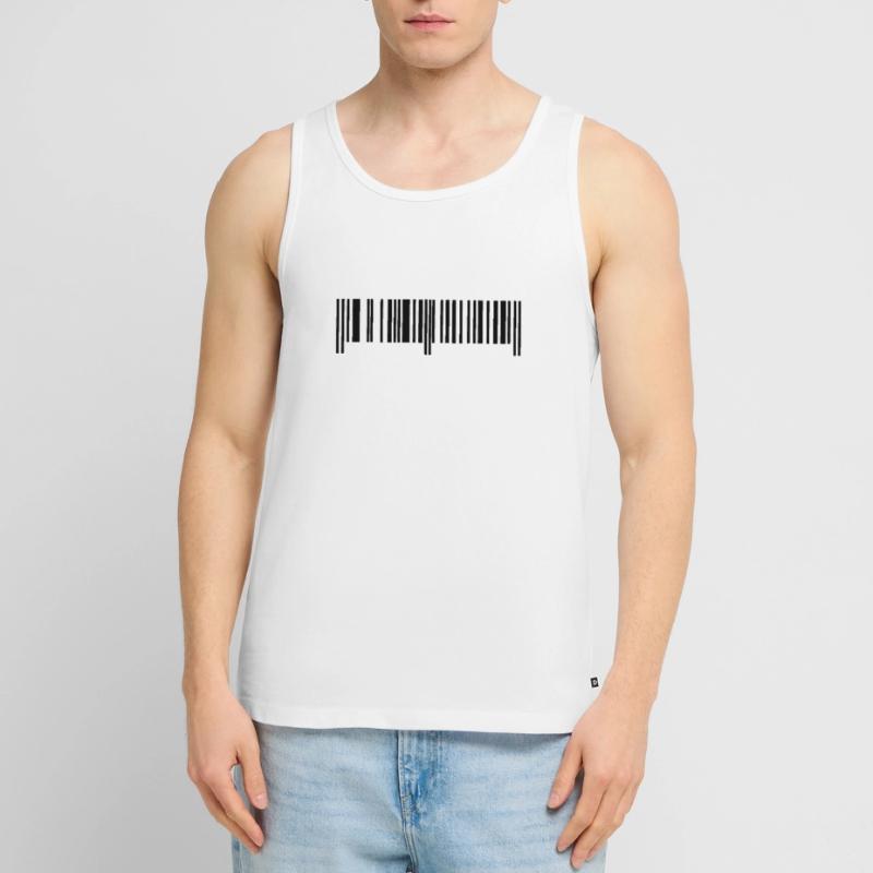 Barcode - Strichcode Männer Premium Bio Tank Top