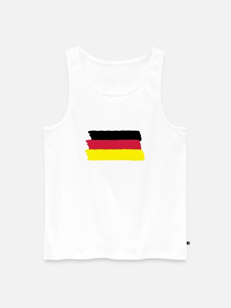 Germany - Men's Premium Organic Tank Top - white