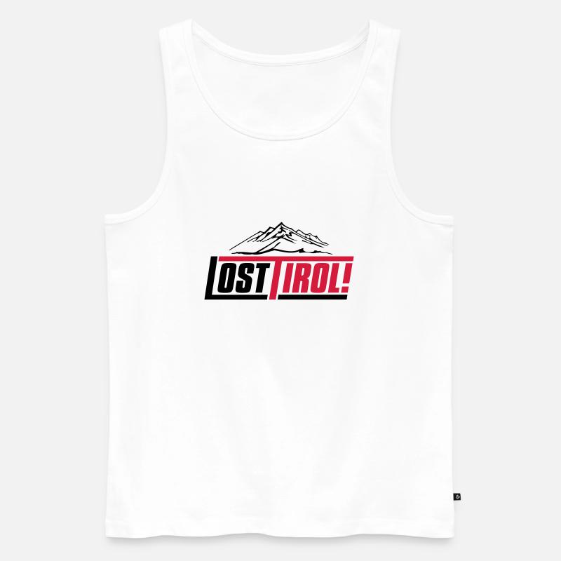 lost-tirol-v1 - Männer Premium Bio Tank Top - Weiß