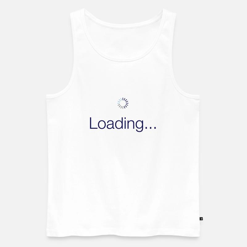 Loading - Männer Premium Bio Tank Top - Weiß