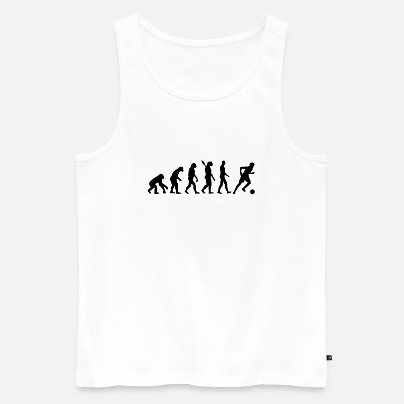 Evolution soccer - Men's Premium Organic Tank Top - white