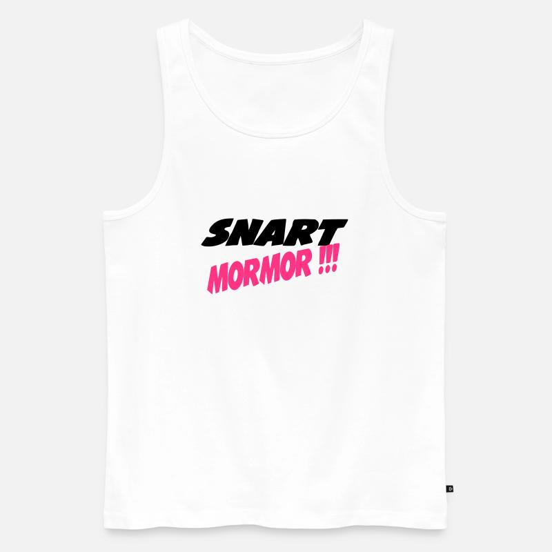 Snart mormor !!! - Männer Premium Bio Tank Top - Weiß