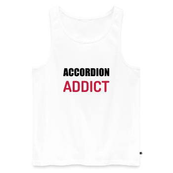 Accordion - Accordionist - Accordéon - Music - Men's Premium Organic Tank Top - white - Front - Michal (187cm)