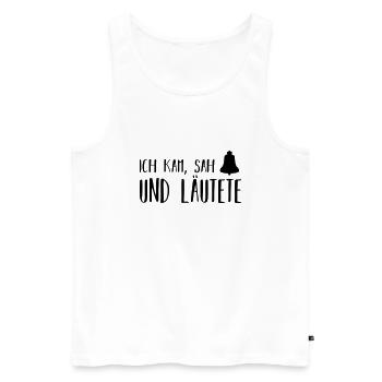 ich kam, sah und läutete - Männer Premium Bio Tank Top - Weiß - Vorne - Michal (187cm)