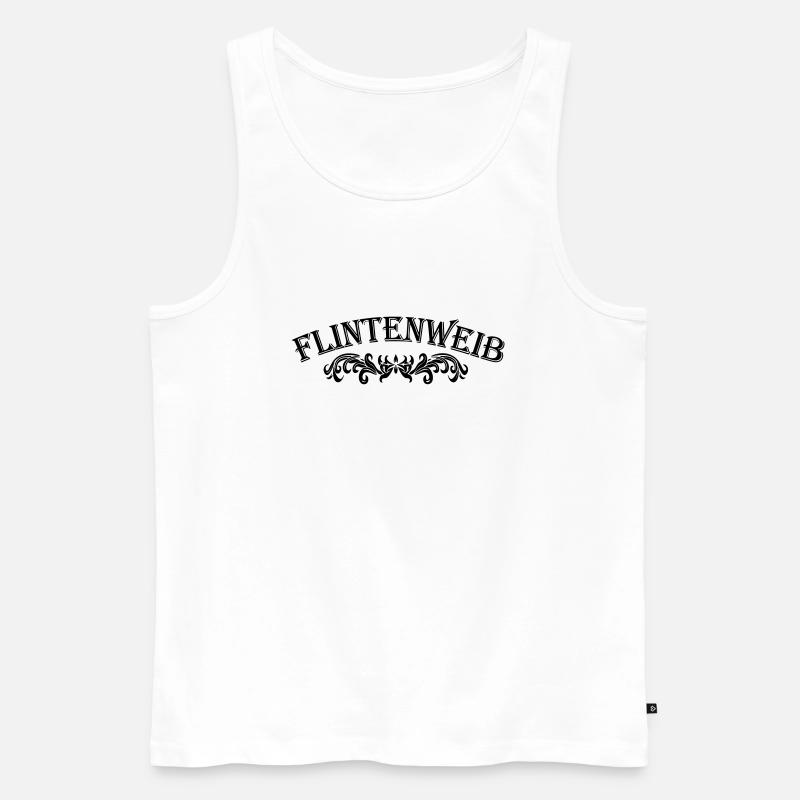 Flintenweib - Männer Premium Bio Tank Top - Weiß