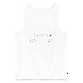 Nicotinamide adenine dinucleotide Molecule - Color - Men's Premium Organic Tank Top - white - Front - Michal (187cm)