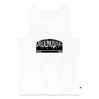 Aufsteiger 2022 Aufstieg Fußball Handball - Männer Premium Bio Tank Top - Weiß - Vorne - AI Model Male 178 light (178cm)