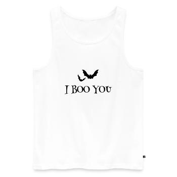 I Boo You Bats Halloween - Men's Premium Organic Tank Top - white - Front - Michal (187cm)