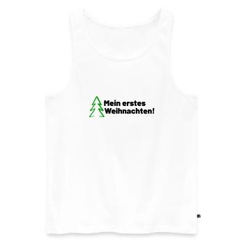 Mein erstes Weihnachten - Männer Premium Bio Tank Top - Weiß - Vorne - Michal (187cm)