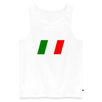 Italia - Débardeur bio Premium Homme - blanc - Devant - Michal (187cm)