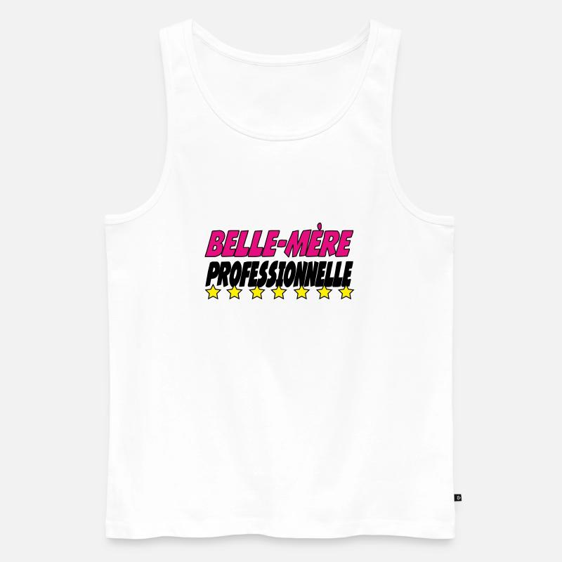 PROFESSIONELL Schwiegermutter - Männer Premium Bio Tank Top - Weiß