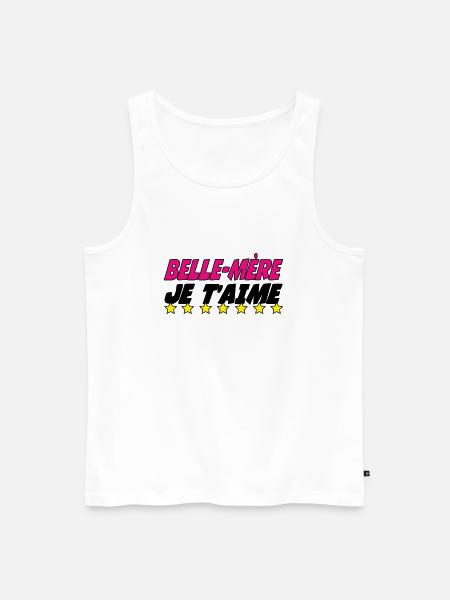 Stiefmutter, ich liebe dich - Männer Premium Bio Tank Top - Weiß