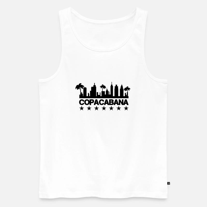 copacabana - Männer Premium Bio Tank Top - Weiß