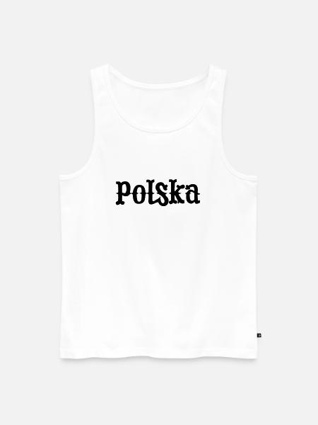 Polska Poland - Men's Premium Organic Tank Top - white