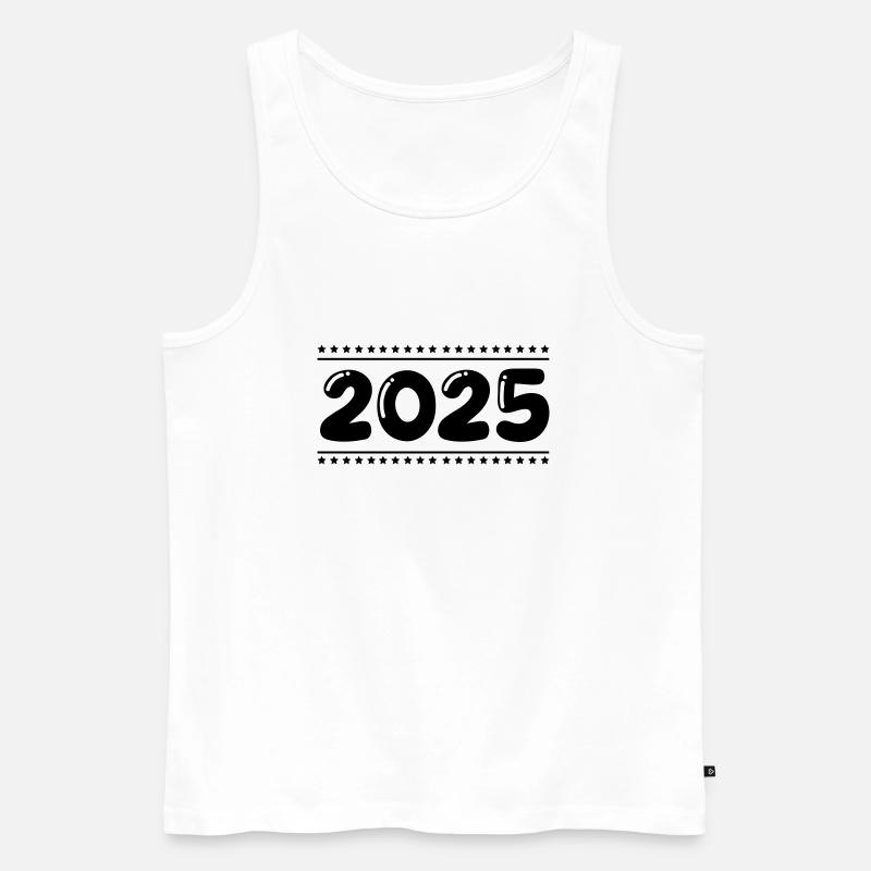 2025 - Männer Premium Bio Tank Top - Weiß