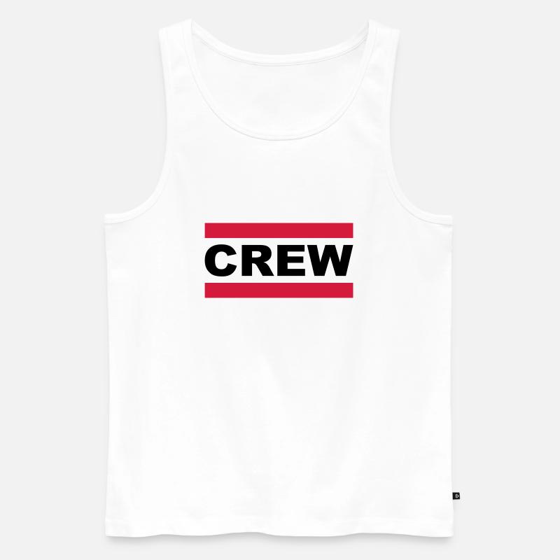 crew - Männer Premium Bio Tank Top - Weiß