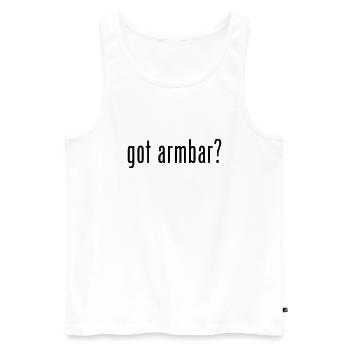 brazilian jiu jitsu bjj got armbar - Débardeur bio Premium Homme - blanc - Devant - Michal (187cm)