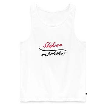 skifoan - skifahren - Männer Premium Bio Tank Top - Weiß - Vorne - Michal (187cm)