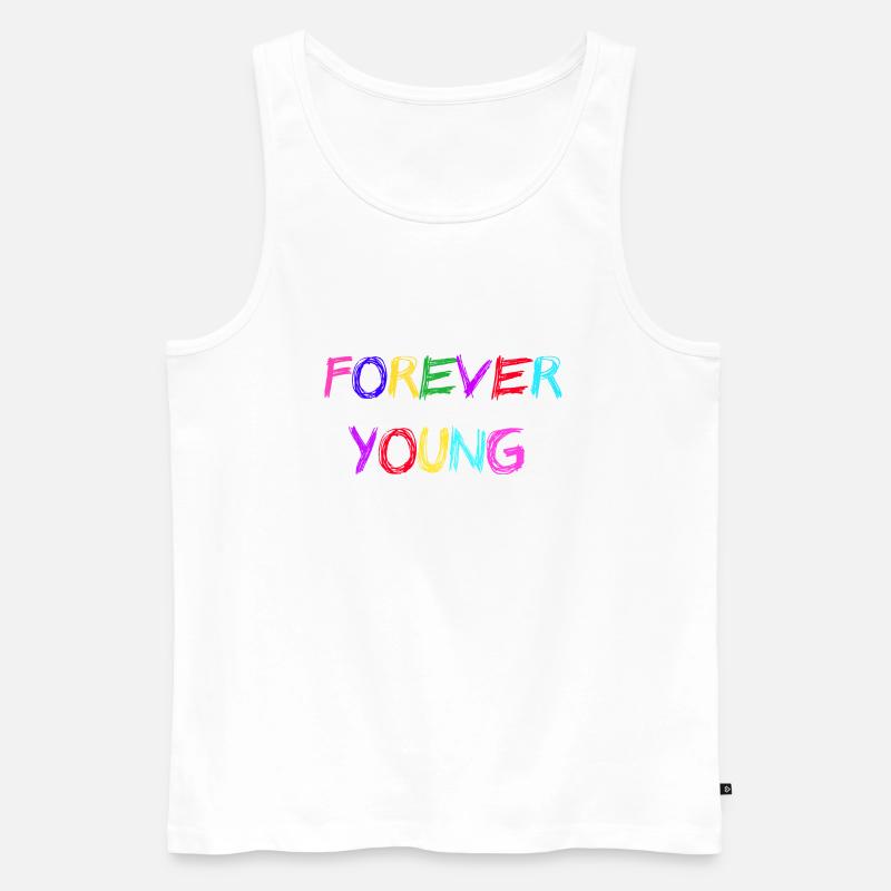 Young - Männer Premium Bio Tank Top - Weiß