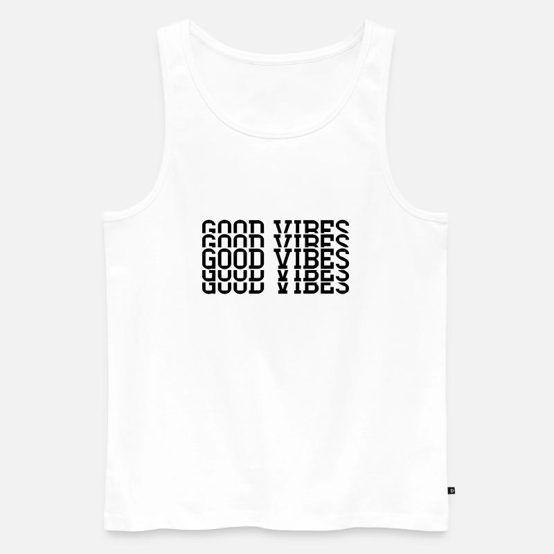 Gute Stimmung - Männer Premium Bio Tank Top - Weiß