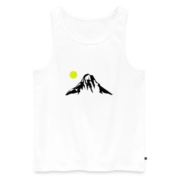 Montagnes Montagnes - Débardeur bio Premium Homme - blanc - Devant - Michal (187cm)