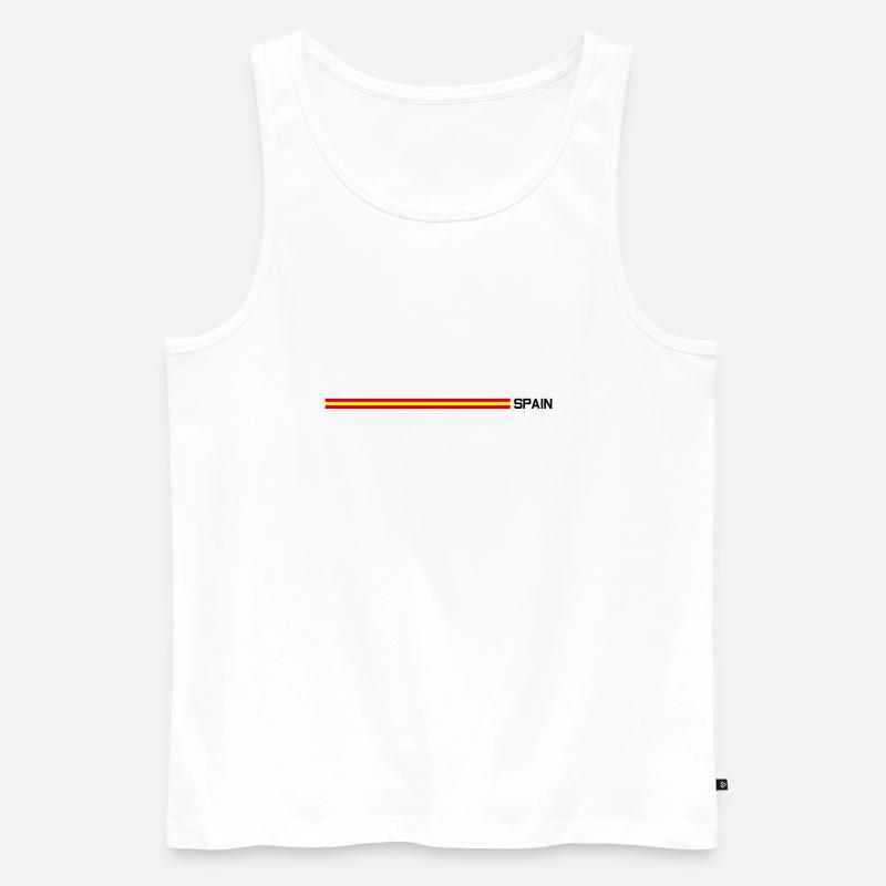 Spain - Männer Premium Bio Tank Top - Weiß