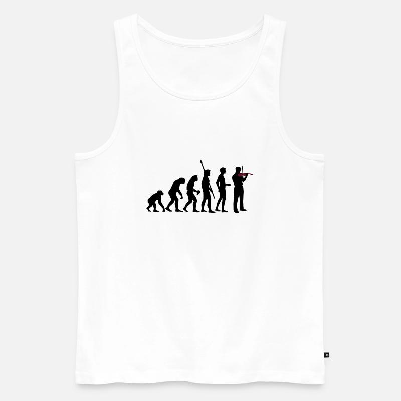 evolution_geiger - Männer Premium Bio Tank Top - Weiß