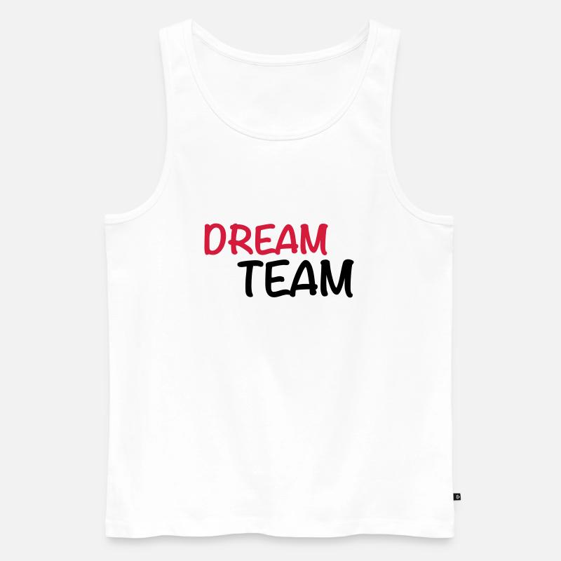 Dream Team - Männer Premium Bio Tank Top - Weiß