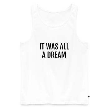 Rap / Rapper / Musik / Hip-Hop / Graffiti - Männer Premium Bio Tank Top - Weiß - Vorne - AI Model Male 178 light (178cm)